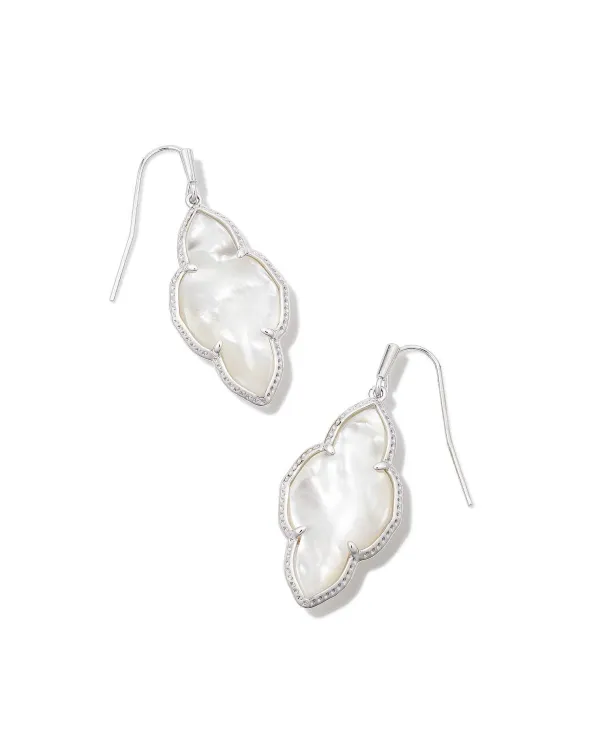 Abbie Silver Drop Earrings In Ivory Mother-Of-Pearl^Kendra Scott Store