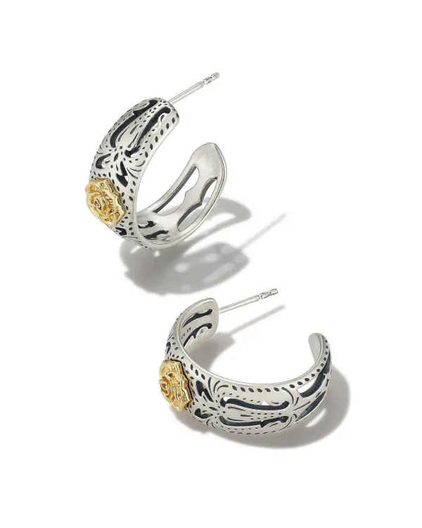 Ansel Rose Hoop Earrings In Mixed Metal^Kendra Scott Hot