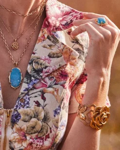 Ansel Rose Short Pendant Necklace In Vintage Gold^Kendra Scott Flash Sale