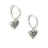Ari Heart Silver Huggie Earrings In Platinum Drusy^Kendra Scott Best