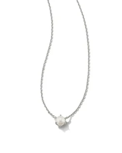 Ashton Silver Pendant Necklace In White Pearl^Kendra Scott Flash Sale