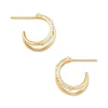 Astrid 14K Yellow Gold Split Hoop Earrings In White Diamond^Kendra Scott Sale