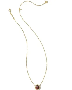 Basketball Gold Short Pendant Necklace In Orange Goldstone^Kendra Scott Sale