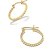 Beaded 20Mm Hoop Earrings In 18K Gold Vermeil^Kendra Scott Store