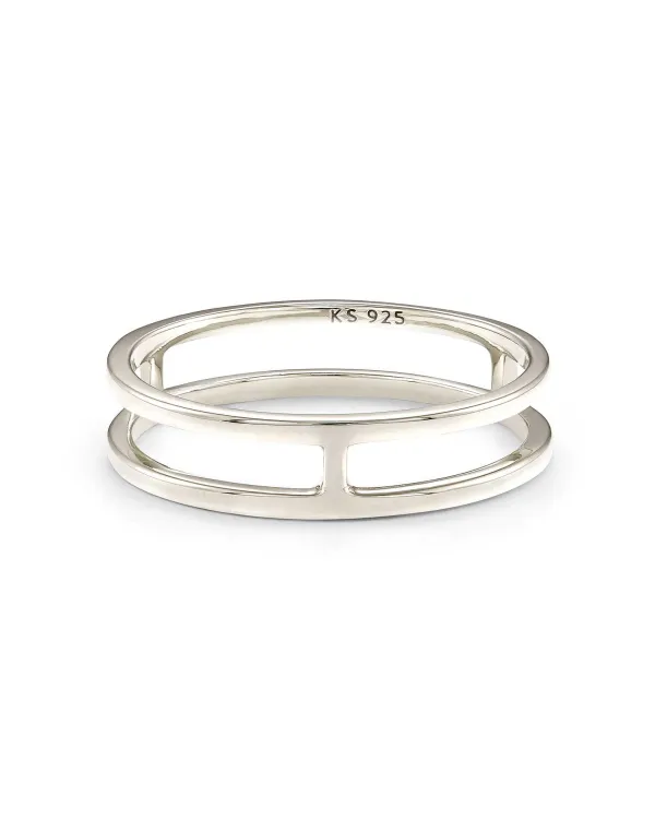 Bennett Double Band Ring In Sterling Silver^Kendra Scott Store