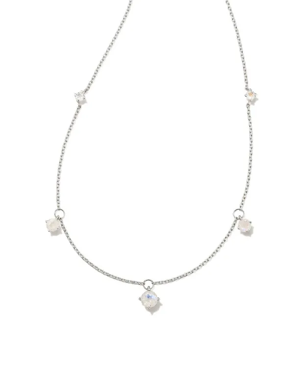 Blakely Sterling Silver Strand Necklace In Rainbow Moonstone^Kendra Scott Discount