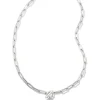 Brielle Convertible Medallion Chain Necklace In Silver^Kendra Scott Shop