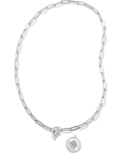 Brielle Convertible Medallion Chain Necklace In Silver^Kendra Scott Shop