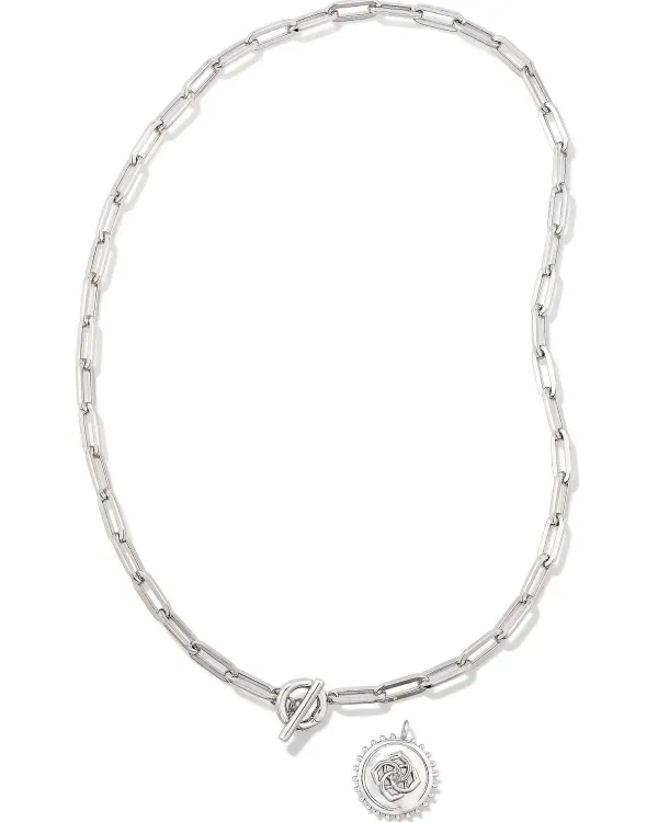 Brielle Convertible Medallion Chain Necklace In Silver^Kendra Scott Shop