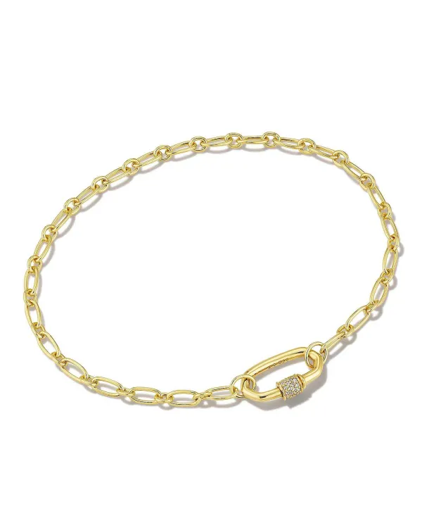 Bristol 18K Gold Vermeil Chain Bracelet In White Sapphire^Kendra Scott Store