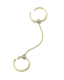 Bristol 18K Gold Vermeil Ear Cuff Set In White Sapphire^Kendra Scott Clearance