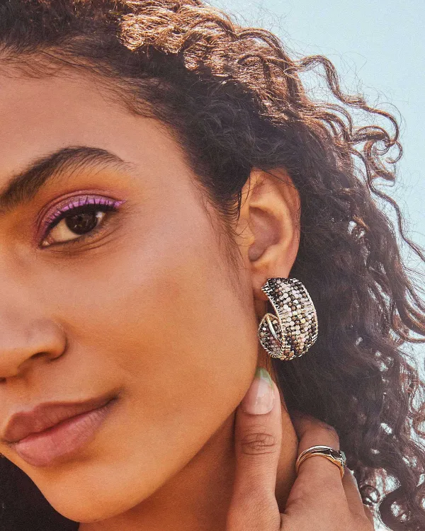 Britt Gold Hoop Earrings In Neutral Mix^Kendra Scott Cheap