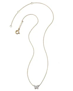 Butterfly 14K Yellow Gold Pendant Necklace In White Diamond^Kendra Scott Discount