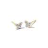 Butterfly 14K Yellow Gold Stud Earrings In White Diamond^Kendra Scott Best