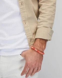 Cade Oxidized Sterling Silver Corded Bracelet In Orange Banded Agate^Kendra Scott Store
