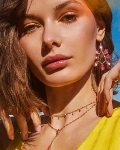 Camry Gold Beaded Strand Necklace In Pastel Mix^Kendra Scott Clearance