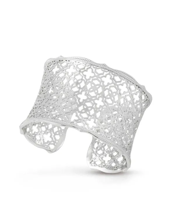 Candice Silver Cuff Bracelet In Silver Filigree Mix^Kendra Scott Fashion