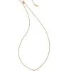 Cass Vintage Gold Long Pendant Necklace In Black Banded Agate^Kendra Scott Store