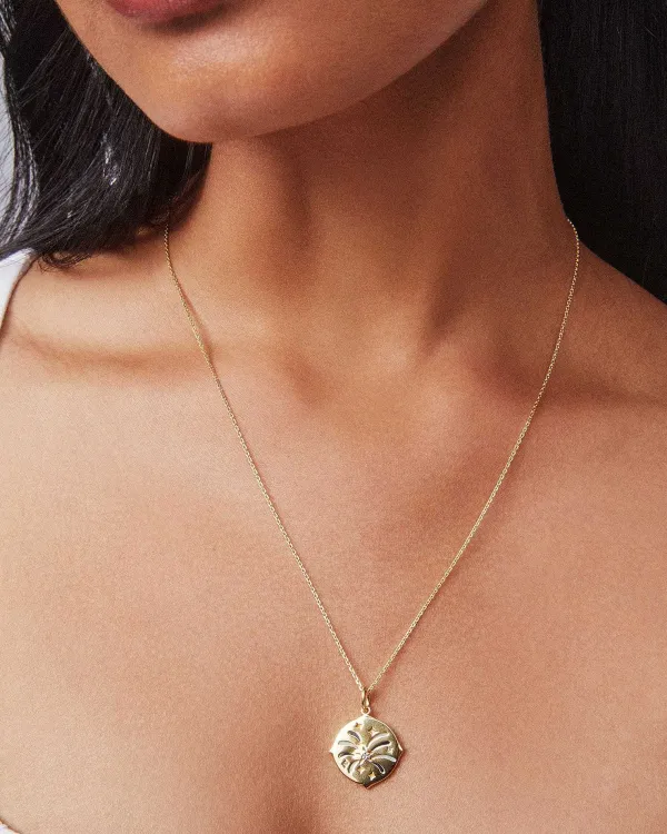 Celebration 18K Yellow Gold Vermeil Charm In White Sapphire^Kendra Scott Hot