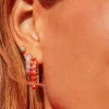 Chandler Gold Hoop Earrings In Pink Blue Mix^Kendra Scott Clearance