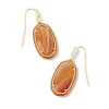 Dani Gold Enamel Framed Drop Earrings In Orange Banded Agate^Kendra Scott Sale