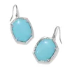 Daphne Silver Drop Earrings In Variegated Turquoise Magnesite^Kendra Scott Outlet