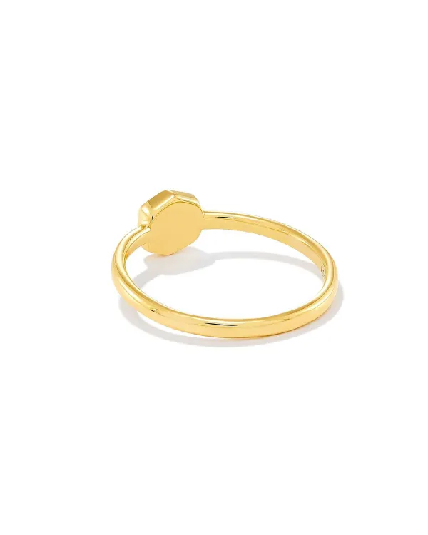 Davie 18K Gold Vermeil Band Ring In Rainbow Moonstone^Kendra Scott Hot