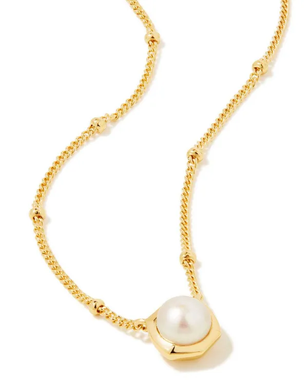 Davie Pearl 18K Gold Vermeil Pendant Necklace In White Pearl^Kendra Scott Cheap