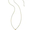 Davis 18K Gold Vermeil Etch Frame Short Pendant Necklace In Pale Pink Thulite^Kendra Scott Online