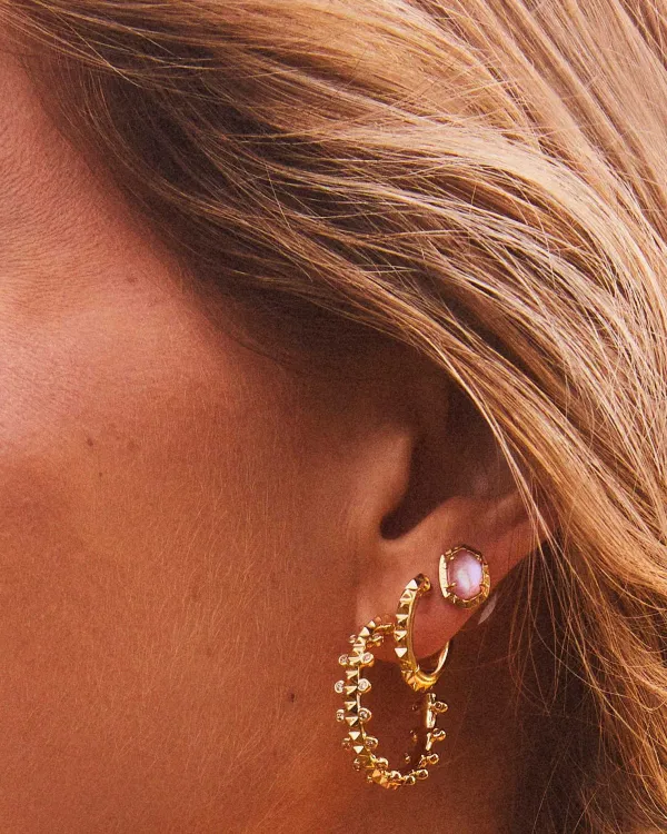 Deliah Convertible Gold Huggie Earrings In Pastel Mix^Kendra Scott Flash Sale