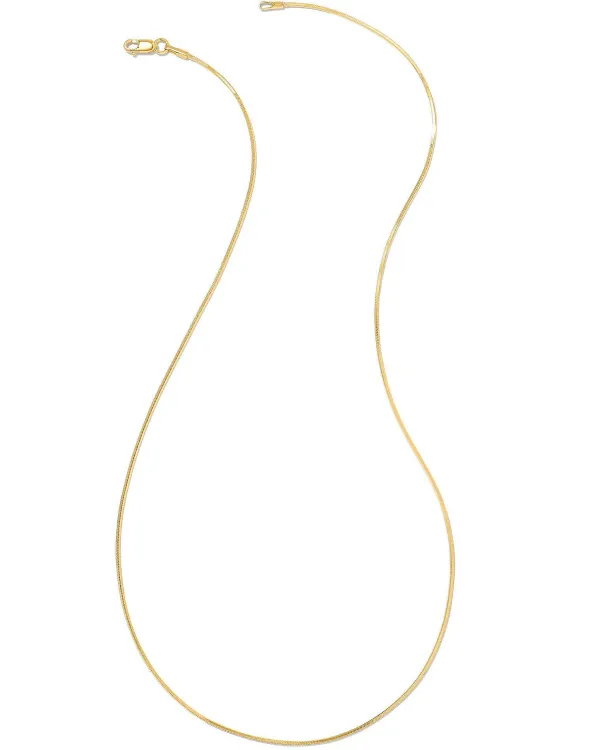 Diamond Cut Snake Chain Necklace In 18K Gold Vermeil^Kendra Scott Store