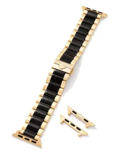 Dira 3 Link Watch Band In Gold Tone & Black Stainless Steel^Kendra Scott Discount
