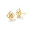 Dira Stone Gold Stud Earrings In Ivory Mix^Kendra Scott Cheap
