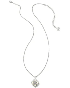 Dira Stone Silver Short Pendant Necklace In Ivory Mix^Kendra Scott Fashion