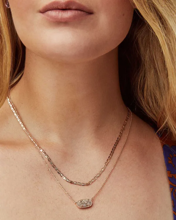 Elisa Gold Multi Strand Necklace In Iridescent Drusy^Kendra Scott Cheap