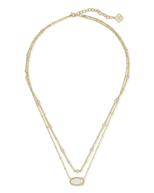 Elisa Gold Multi Strand Necklace In Iridescent Drusy^Kendra Scott Cheap