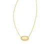 Elisa Gold Satellite Short Pendant Necklace In Yellow Kyocera Opal^Kendra Scott Discount