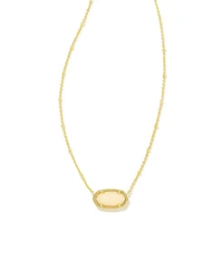 Elisa Gold Satellite Short Pendant Necklace In Yellow Kyocera Opal^Kendra Scott Discount