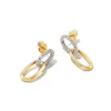 Elisa 14K Yellow Gold Interlocking Drop Earrings In White Diamond^Kendra Scott Sale