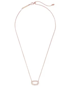 Elisa Open Frame Crystal Pendant In Rose Gold^Kendra Scott Sale
