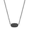 Elisa Pendant Necklace In Black Drusy^Kendra Scott Best