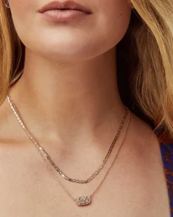 Elisa Rose Gold Multi Strand Necklace In Rose Gold Drusy^Kendra Scott Best