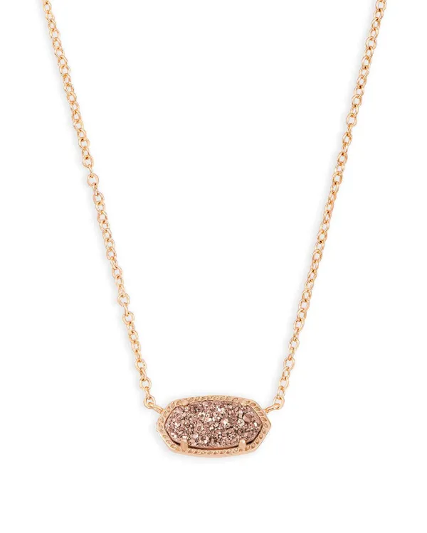 Elisa Rose Gold Pendant Necklace In Rose Gold Drusy^Kendra Scott Cheap