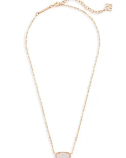 Elisa Rose Gold Pendant Necklace In Iridescent Drusy^Kendra Scott Hot