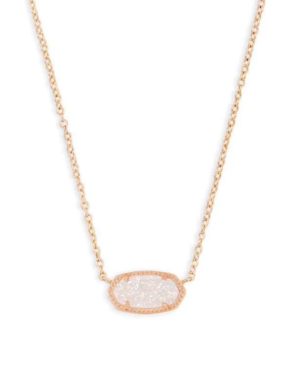 Elisa Rose Gold Pendant Necklace In Iridescent Drusy^Kendra Scott Hot