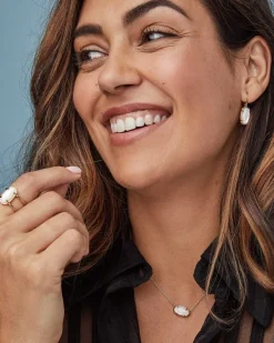 Elisa Sterling Silver Pendant Necklace In Ivory Mother-Of-Pearl^Kendra Scott Outlet