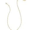 Elisa Vintage Gold Etch Frame Short Pendant Necklace In Blush Pink Quartzite^Kendra Scott Shop