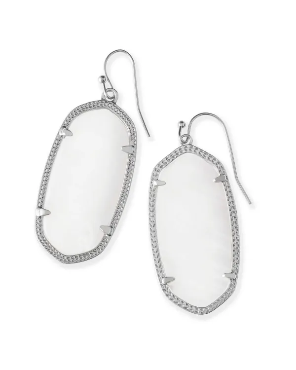 Elle Silver Drop Earrings In Ivory Mother-Of-Pearl^Kendra Scott Best