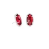Ellie Silver Stud Earrings In Berry^Kendra Scott Clearance
