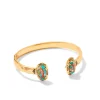 Elton Vintage Gold Etch Frame Cuff Bracelet In Bronze Veined Turquoise Magnesite Red Oyster^Kendra Scott Online